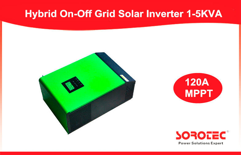 1~5KVA Hybrid Solar Inverter / Off On Grid Inverter With MPPT , 30kw Max Power